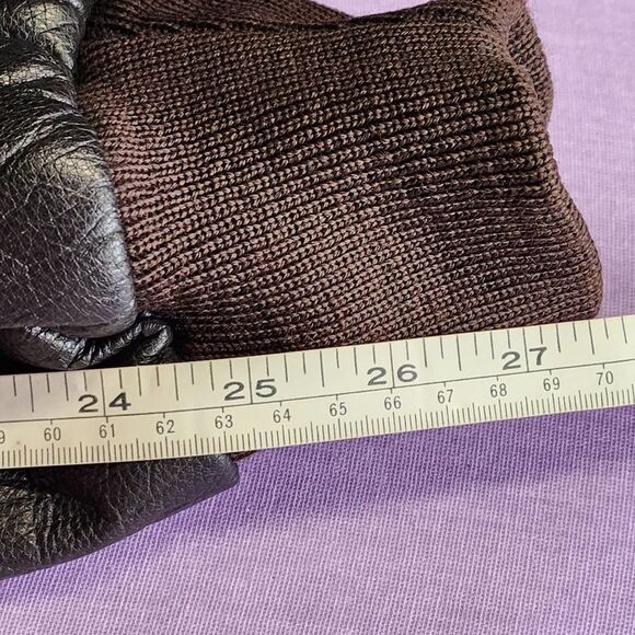 Vintage L.L. BEAN Brown Leather Flight Bomber Jacket - Picture 12 of 12